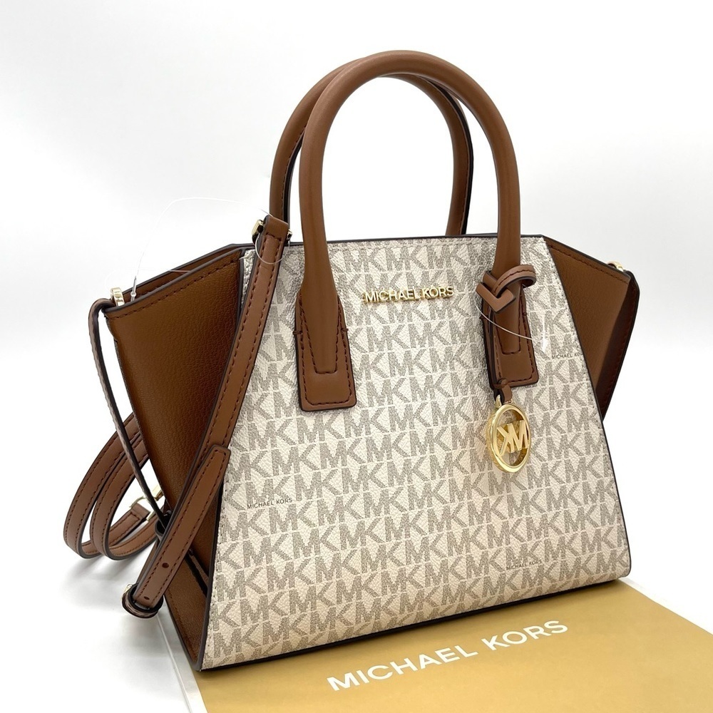 Michael Kors Small Avril’s Satchel Crossbody Top Zip Bag